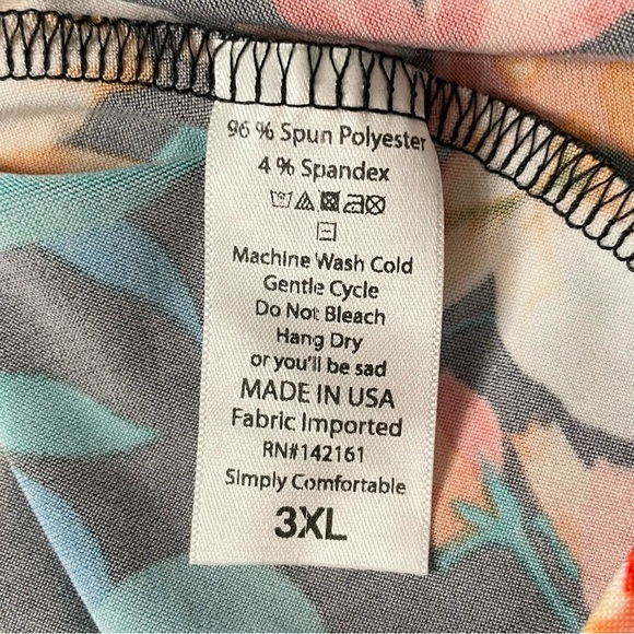 LuLaRoe 3X floral maxi skirt - Picture 5 of 6